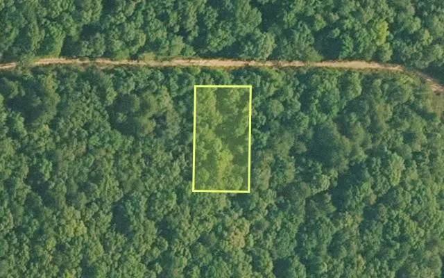 Aerial view of VAN BUREN County parcel 4500-01448-0000 — Arkansas post-auction with approximate parcel outline