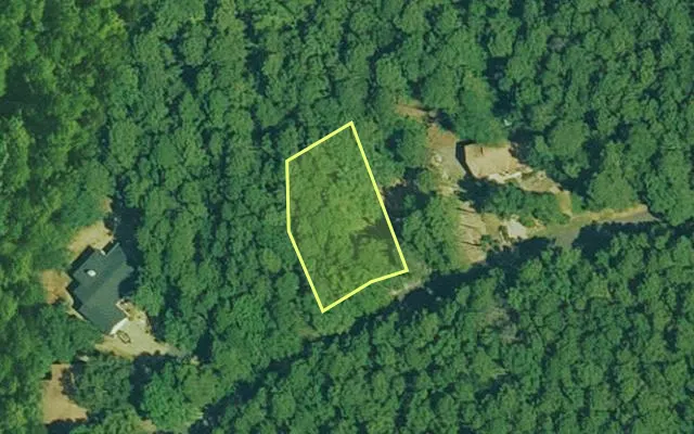 Aerial view of GARLAND County parcel 63633 — Arkansas post-auction with approximate parcel outline