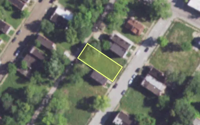 Aerial view of 4237 LINTON AV — vacant lot, St. Louis with approximate parcel outline