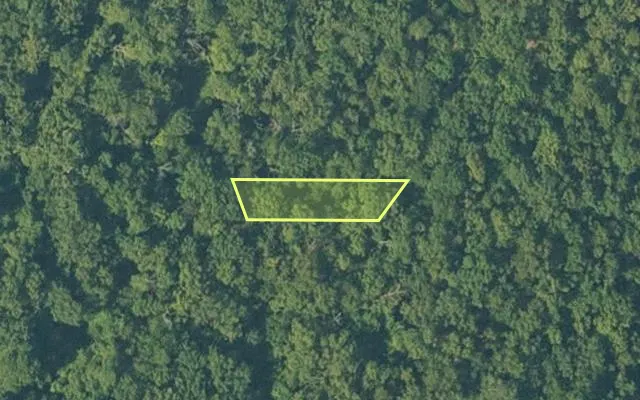 Aerial view of SHARP County parcel 546-00279-000 — Arkansas post-auction with approximate parcel outline