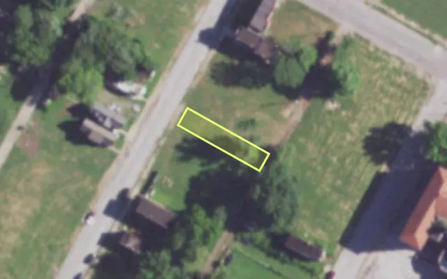 Aerial view of 4234 PLEASANT ST — vacant lot, St. Louis with approximate parcel outline