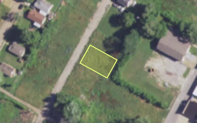 Aerial view of 3036 MARNICE PL — vacant lot, St. Louis with approximate parcel outline