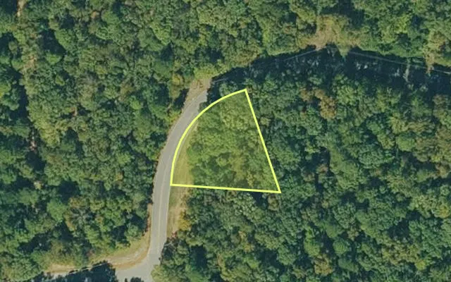 Aerial view of VAN BUREN County parcel 4300-15188-0000 — Arkansas post-auction with approximate parcel outline