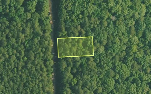 Aerial view of VAN BUREN County parcel 4500-02504-0000 — Arkansas post-auction with approximate parcel outline