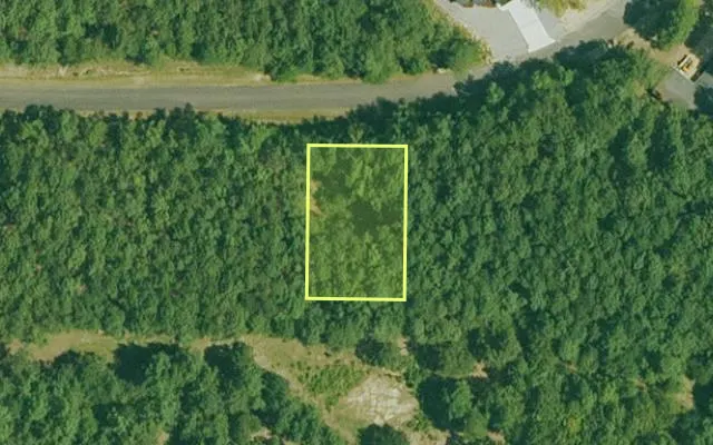 Aerial view of GARLAND County parcel 65882 — Arkansas post-auction with approximate parcel outline
