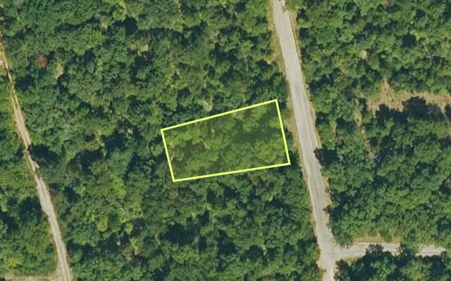 Aerial view of IZARD County parcel 800-14269-000 — Arkansas post-auction with approximate parcel outline