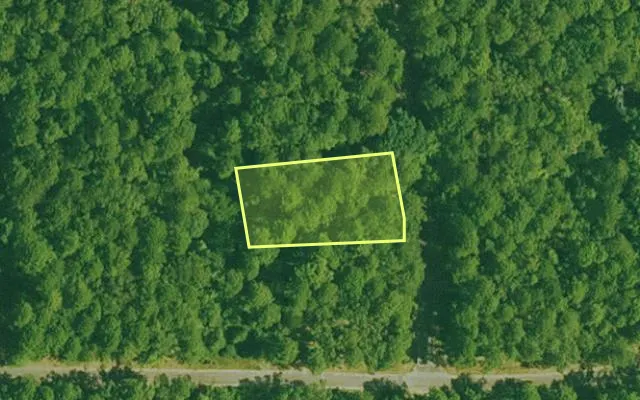 Aerial view of GARLAND County parcel 71908 — Arkansas post-auction with approximate parcel outline