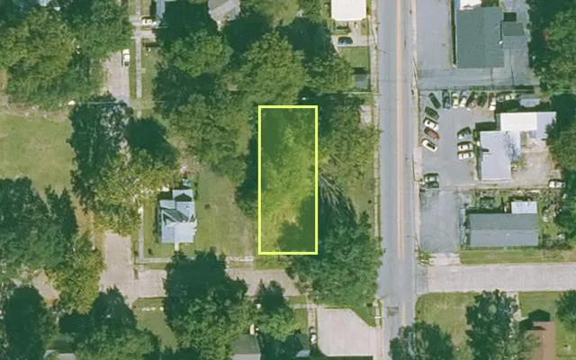 Aerial view of JEFFERSON County parcel 930-68807-000 — Arkansas post-auction with approximate parcel outline