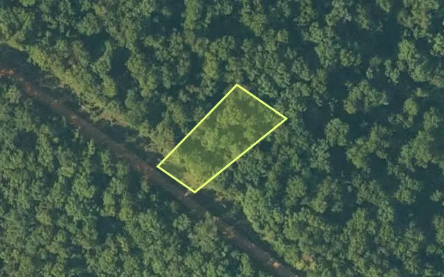 Aerial view of SHARP County parcel 760-53899-342 — Arkansas post-auction with approximate parcel outline