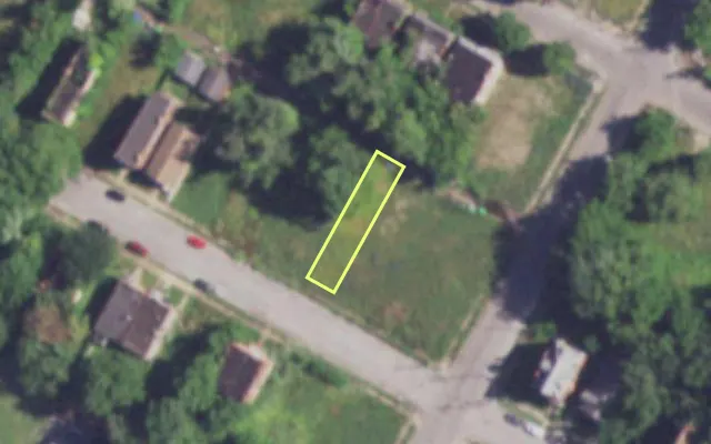 Aerial view of 4011 COTE BRILLIANTE AV — vacant lot, St. Louis with approximate parcel outline