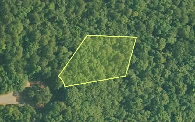 Aerial view of VAN BUREN County parcel 4400-22019-0000 — Arkansas post-auction with approximate parcel outline