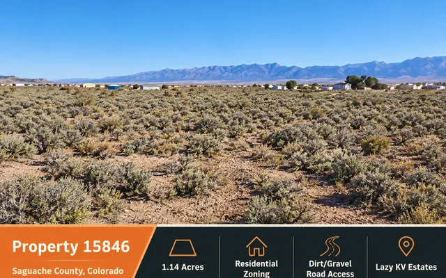 LandCentral listing preview for 1.14 acres in Saguache, CO — 15846