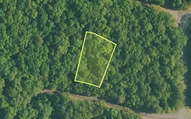 Aerial view of VAN BUREN County parcel 4400-07074-0000 — Arkansas post-auction with approximate parcel outline