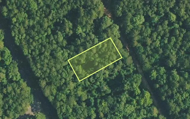 Aerial view of VAN BUREN County parcel 4400-18180-0000 — Arkansas post-auction with approximate parcel outline