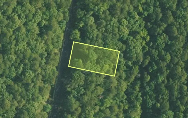 Aerial view of VAN BUREN County parcel 4050-10055-0000 — Arkansas post-auction with approximate parcel outline