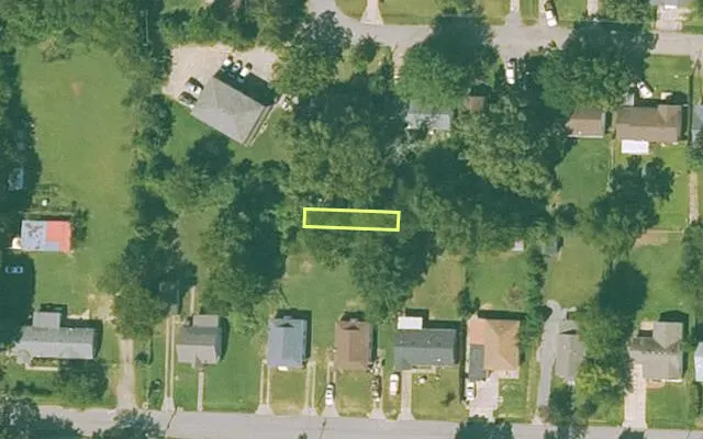 Aerial view of SEBASTIAN County parcel 11541-0037-00000-03 — Arkansas post-auction with approximate parcel outline