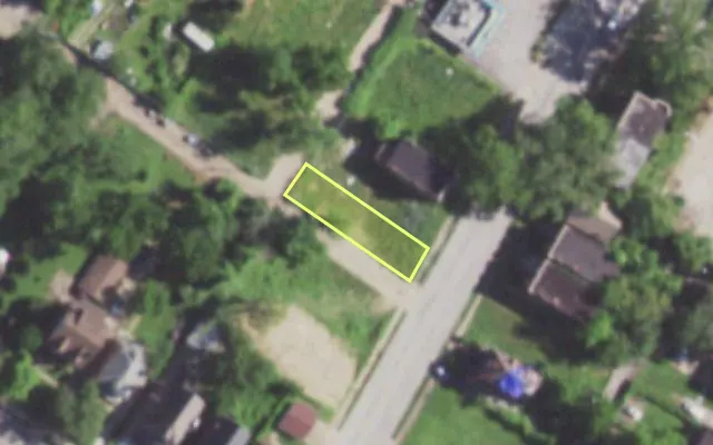 Aerial view of 1277 GOODFELLOW BLVD — vacant lot, St. Louis with approximate parcel outline