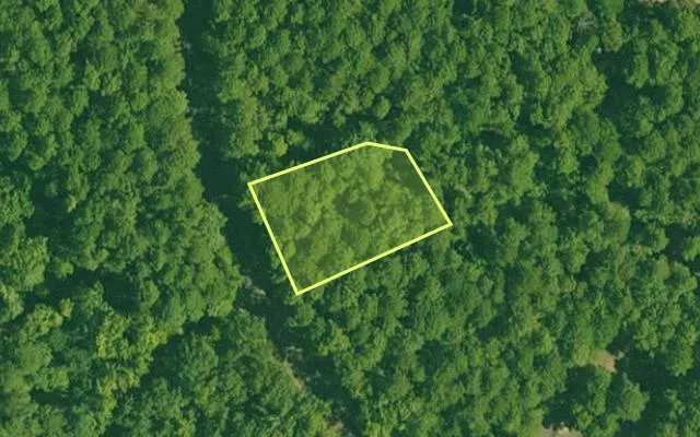 Aerial view of GARLAND County parcel 71990 — Arkansas post-auction with approximate parcel outline