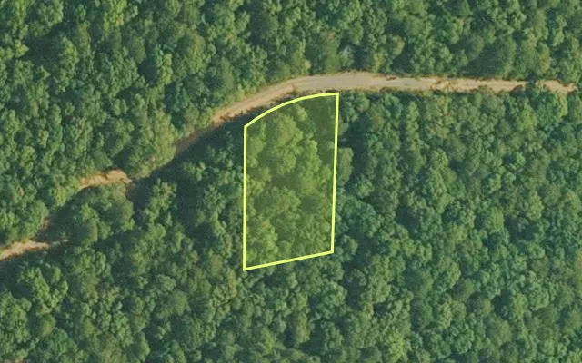 Aerial view of VAN BUREN County parcel 4410-02037-0000 — Arkansas post-auction with approximate parcel outline