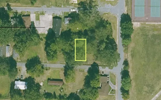 Aerial view of JEFFERSON County parcel 930-29920-000 — Arkansas post-auction with approximate parcel outline