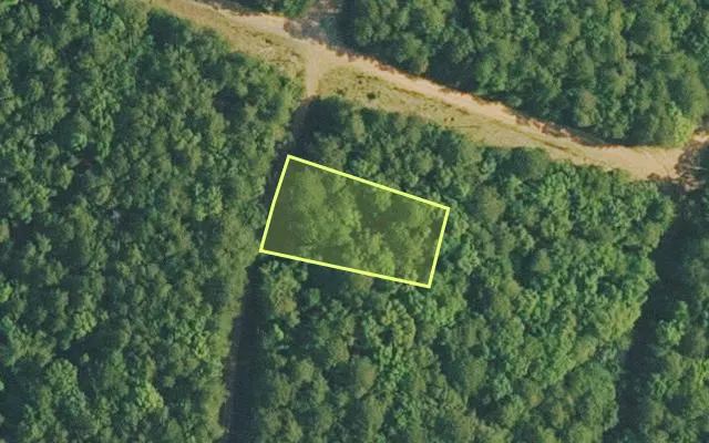 Aerial view of VAN BUREN County parcel 4400-14158-0000 — Arkansas post-auction with approximate parcel outline
