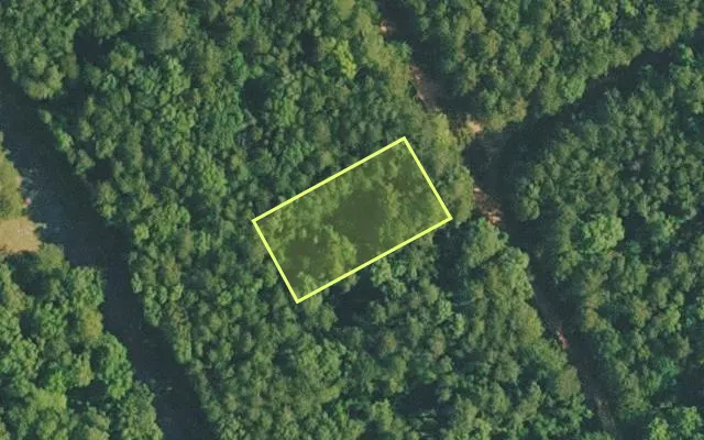 Aerial view of VAN BUREN County parcel 4400-18182-0000 — Arkansas post-auction with approximate parcel outline
