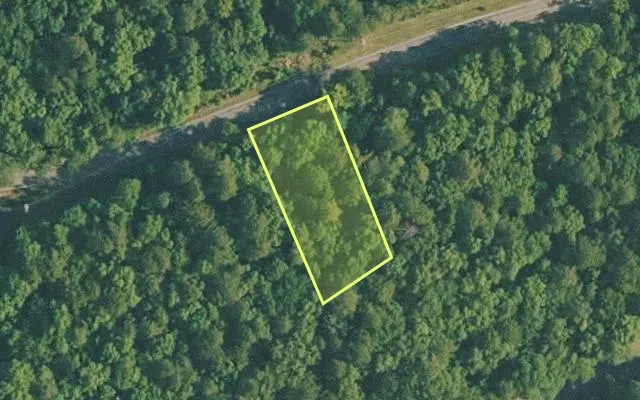 Aerial view of VAN BUREN County parcel 4400-11173-0000 — Arkansas post-auction with approximate parcel outline