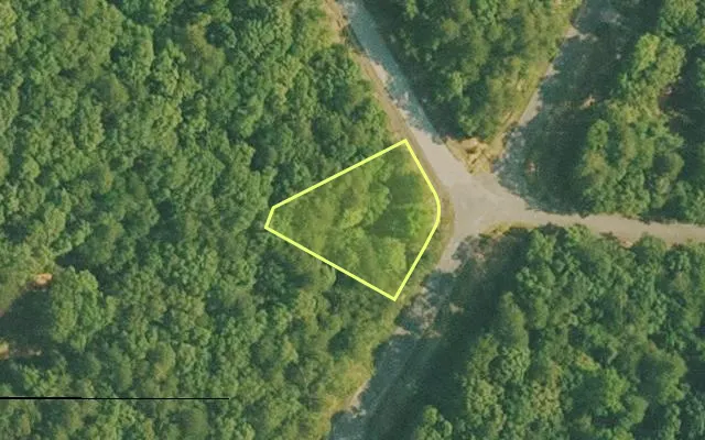 Aerial view of VAN BUREN County parcel 4400-22268-0000 — Arkansas post-auction with approximate parcel outline