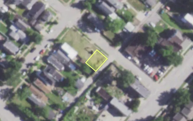 Aerial view of 116 ESPENSCHIED ST — vacant lot, St. Louis with approximate parcel outline