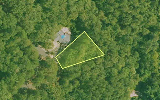 Aerial view of GARLAND County parcel 72471 — Arkansas post-auction with approximate parcel outline