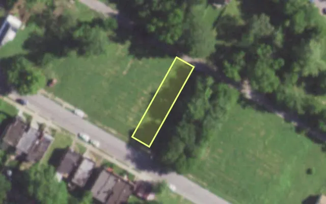 Aerial view of 5657 COTE BRILLIANTE AV — vacant lot, St. Louis with approximate parcel outline