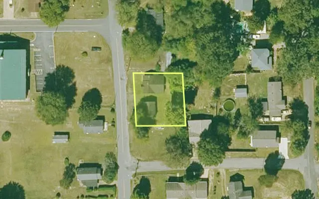 Aerial view of SALINE County parcel 800-12646-000 — Arkansas post-auction with approximate parcel outline