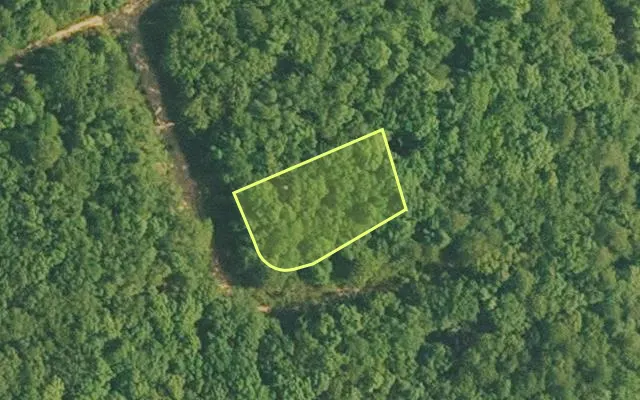Aerial view of VAN BUREN County parcel 4400-21298-0000 — Arkansas post-auction with approximate parcel outline