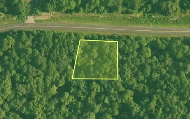 Aerial view of SALINE County parcel 492-00033-000 — Arkansas post-auction with approximate parcel outline