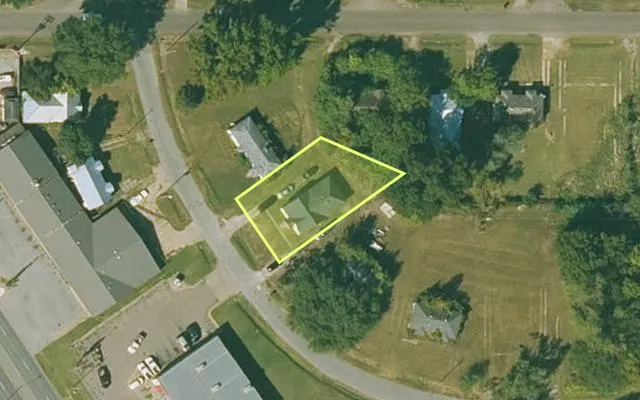 Aerial view of PHILLIPS County parcel 703-00875-000 — Arkansas post-auction with approximate parcel outline