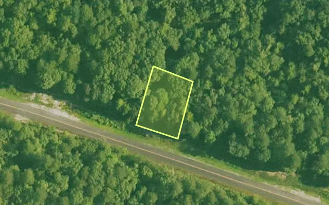 Aerial view of SALINE County parcel 492-00024-000 — Arkansas post-auction with approximate parcel outline