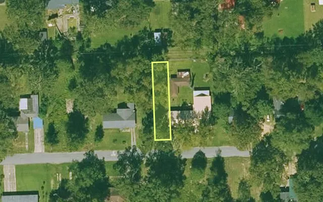 Aerial view of ASHLEY County parcel 706-01738-000 — Arkansas post-auction with approximate parcel outline