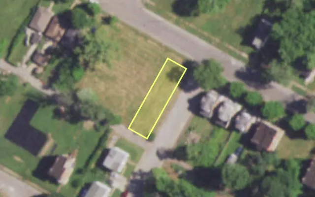 Aerial view of 4602 MAFFITT AV — vacant lot, St. Louis with approximate parcel outline