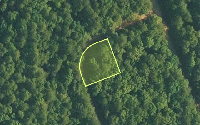 Aerial view of VAN BUREN County parcel 4300-01367-0000 — Arkansas post-auction with approximate parcel outline