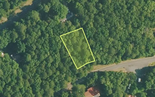 Aerial view of VAN BUREN County parcel 4400-11003-0000 — Arkansas post-auction with approximate parcel outline