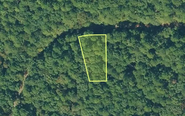 Aerial view of VAN BUREN County parcel 4300-13151-0000 — Arkansas post-auction with approximate parcel outline