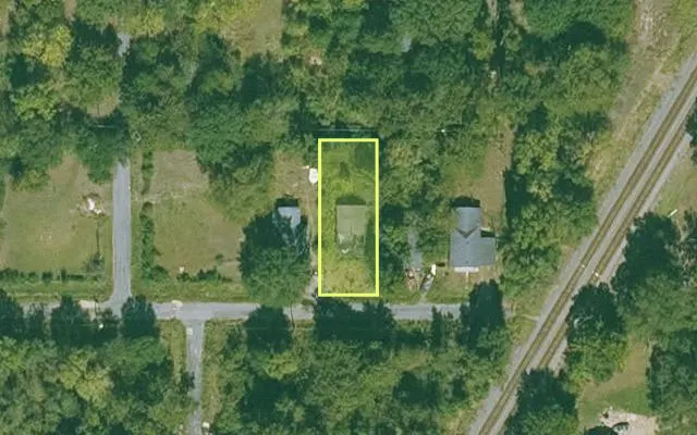 Aerial view of JEFFERSON County parcel 930-45308-000 — Arkansas post-auction with approximate parcel outline