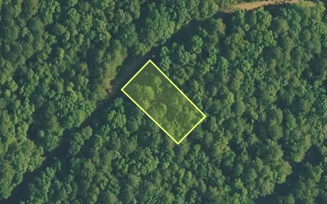 Aerial view of VAN BUREN County parcel 4400-09115-0000 — Arkansas post-auction with approximate parcel outline