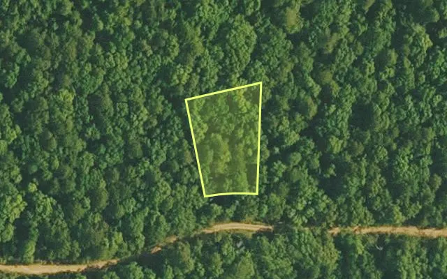 Aerial view of VAN BUREN County parcel 4400-20253-0000 — Arkansas post-auction with approximate parcel outline
