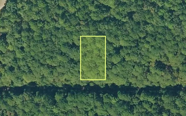 Aerial view of VAN BUREN County parcel 4300-17040-0000 — Arkansas post-auction with approximate parcel outline