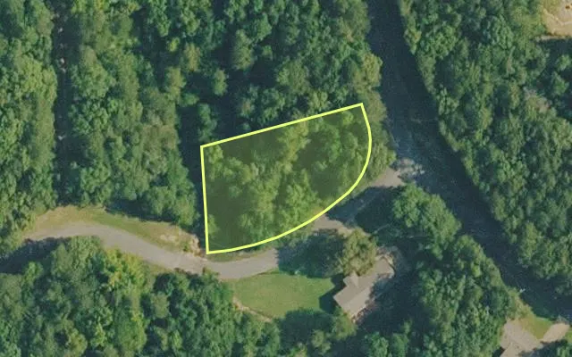 Aerial view of VAN BUREN County parcel 4350-03047-0000 — Arkansas post-auction with approximate parcel outline