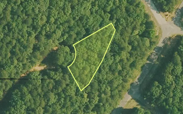 Aerial view of VAN BUREN County parcel 4400-22202-0000 — Arkansas post-auction with approximate parcel outline