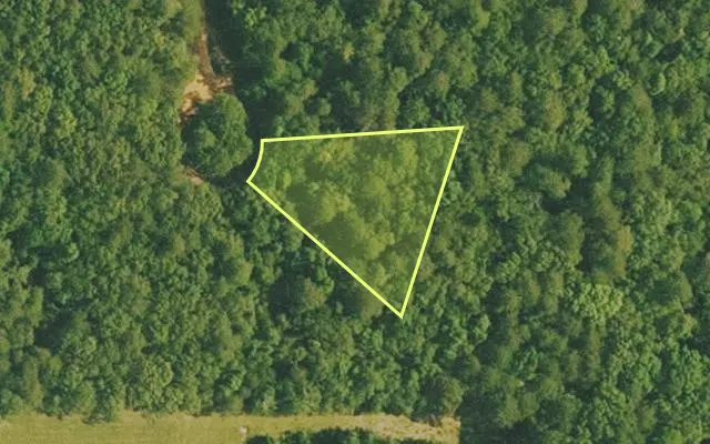 Aerial view of VAN BUREN County parcel 4500-02042-0000 — Arkansas post-auction with approximate parcel outline