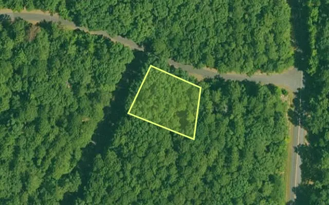 Aerial view of GARLAND County parcel 65159 — Arkansas post-auction with approximate parcel outline