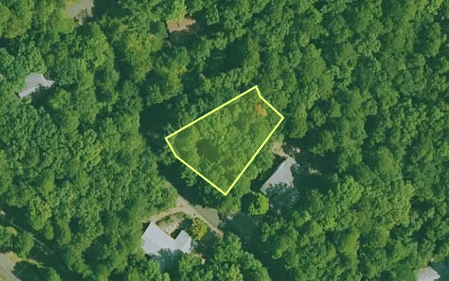 Aerial view of GARLAND County parcel 74126 — Arkansas post-auction with approximate parcel outline